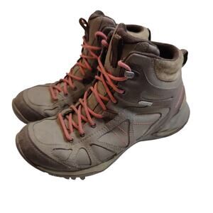 Merrell Women's Sz 8.5 Siren Sport Q2 Mid Hiking Boots Brown Lace Up Waterproof